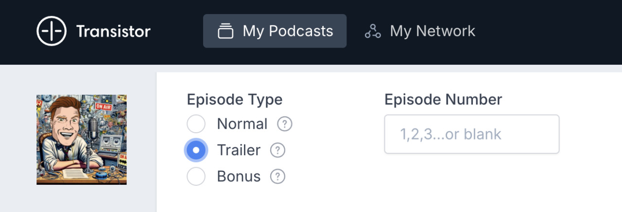 Podcast episode type: normal, trailer, bonus