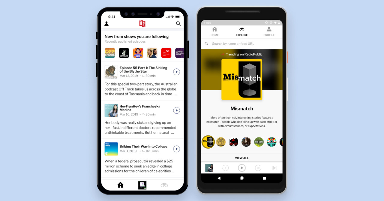 RadioPublic podcast listening app